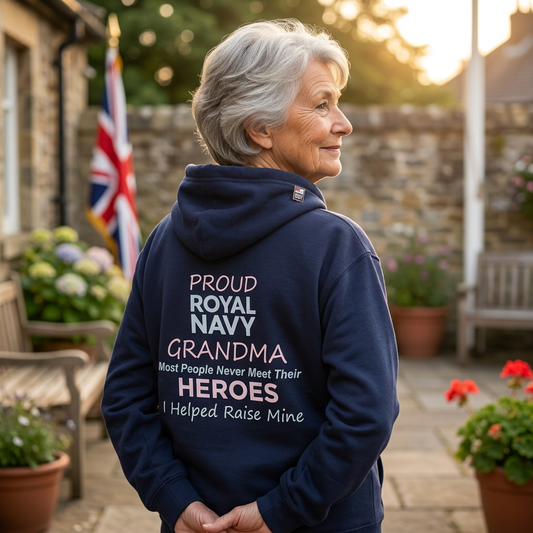 Proud Royal Navy Grandma Hoodie