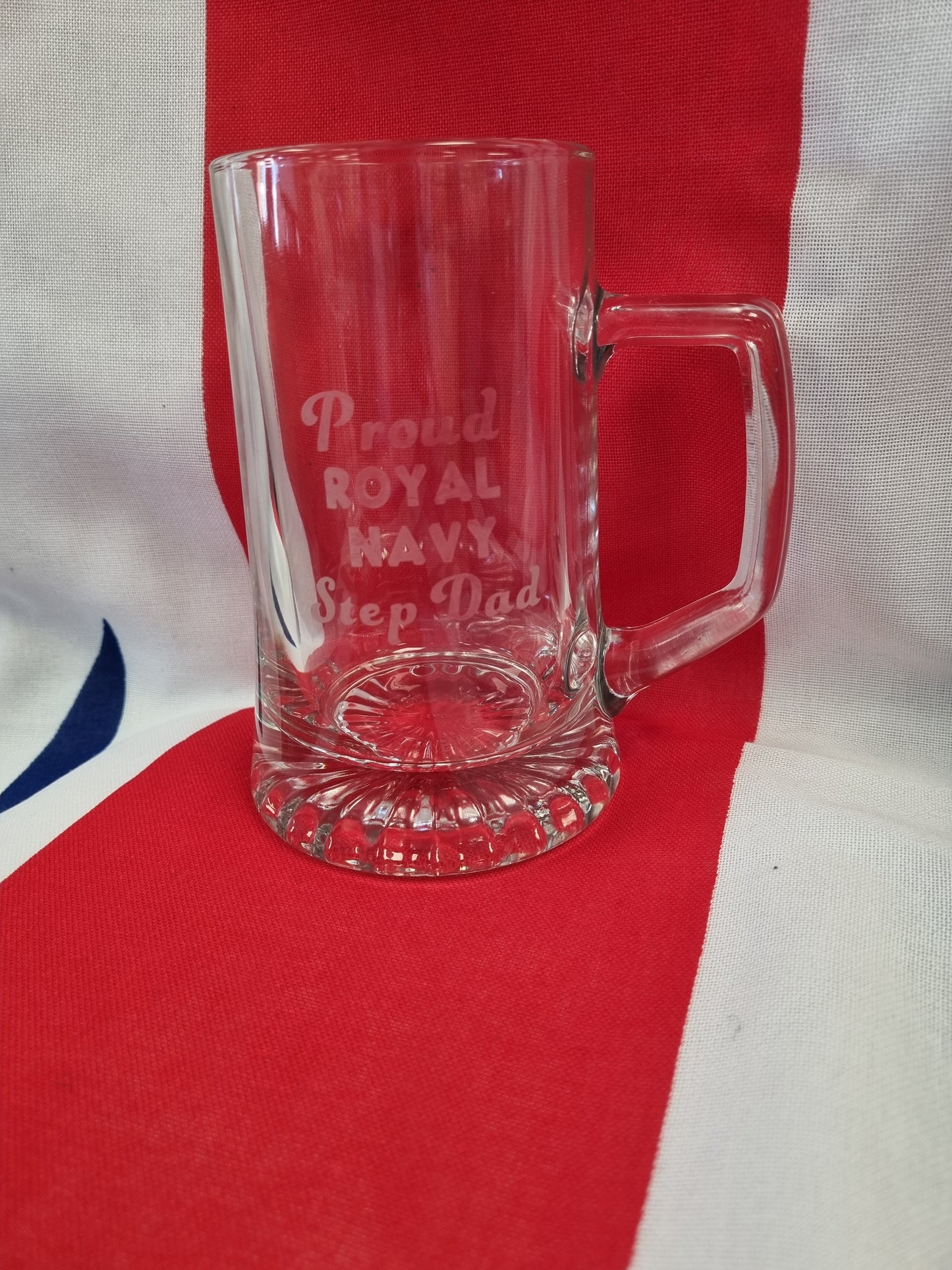 Glass Proud Royal Navy Tankard