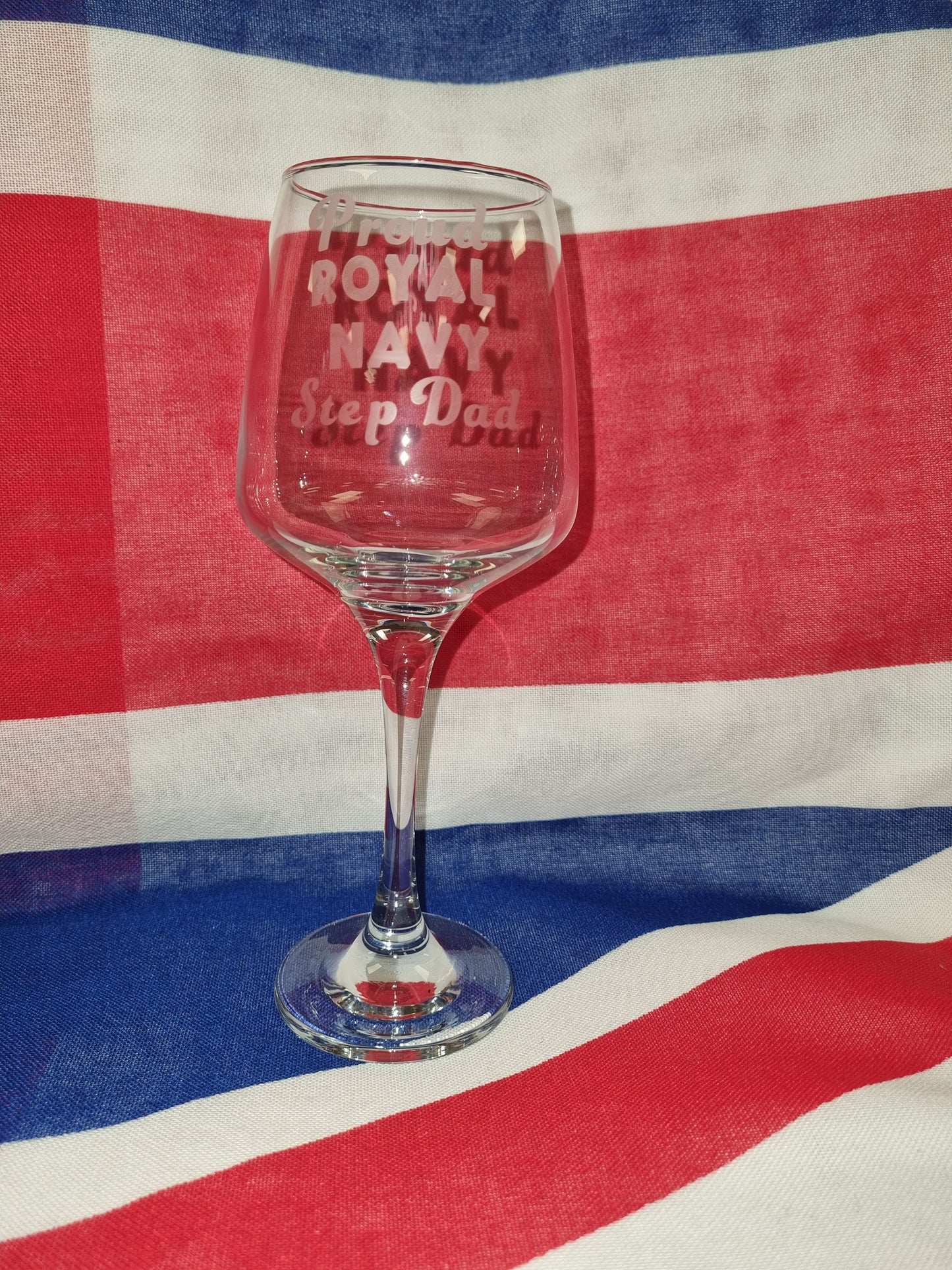Proud Royal Navy Wine Glass