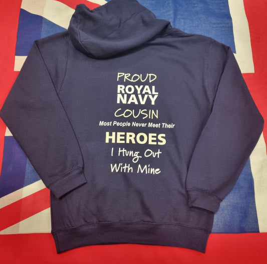 Proud Royal Navy Cousin Hoodies