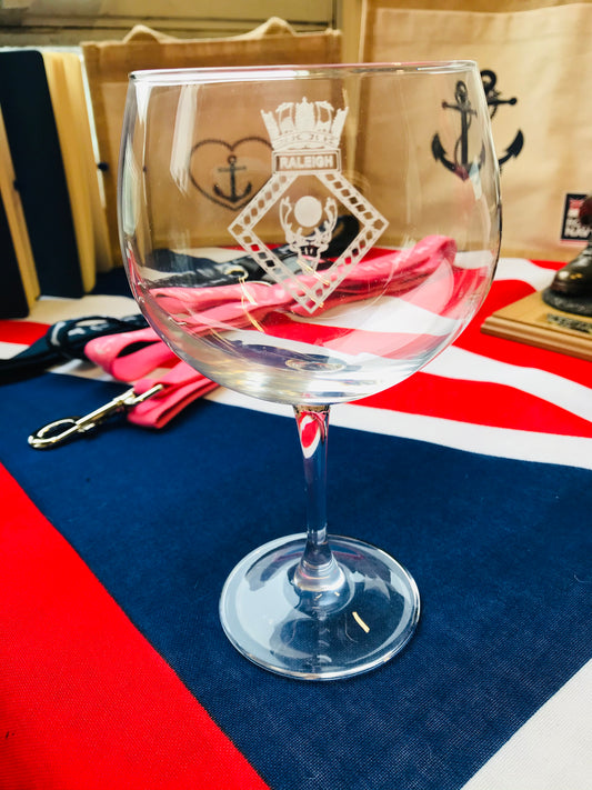 Royal Navy/Raleigh Gin Glass