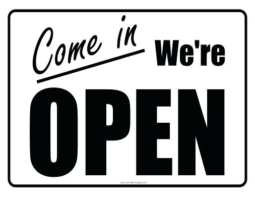 We are open!!! Hurrah
