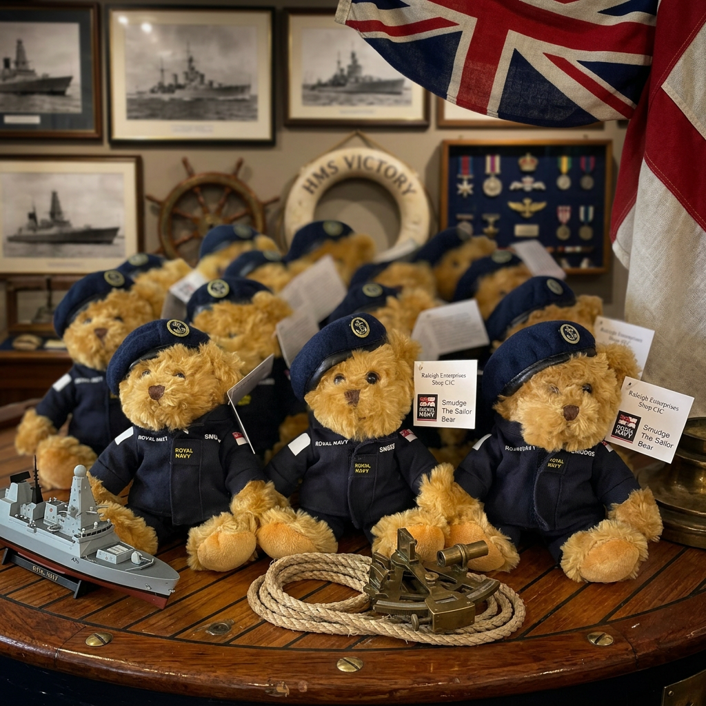 Smudge the Sailor teddy bears in naval uniform