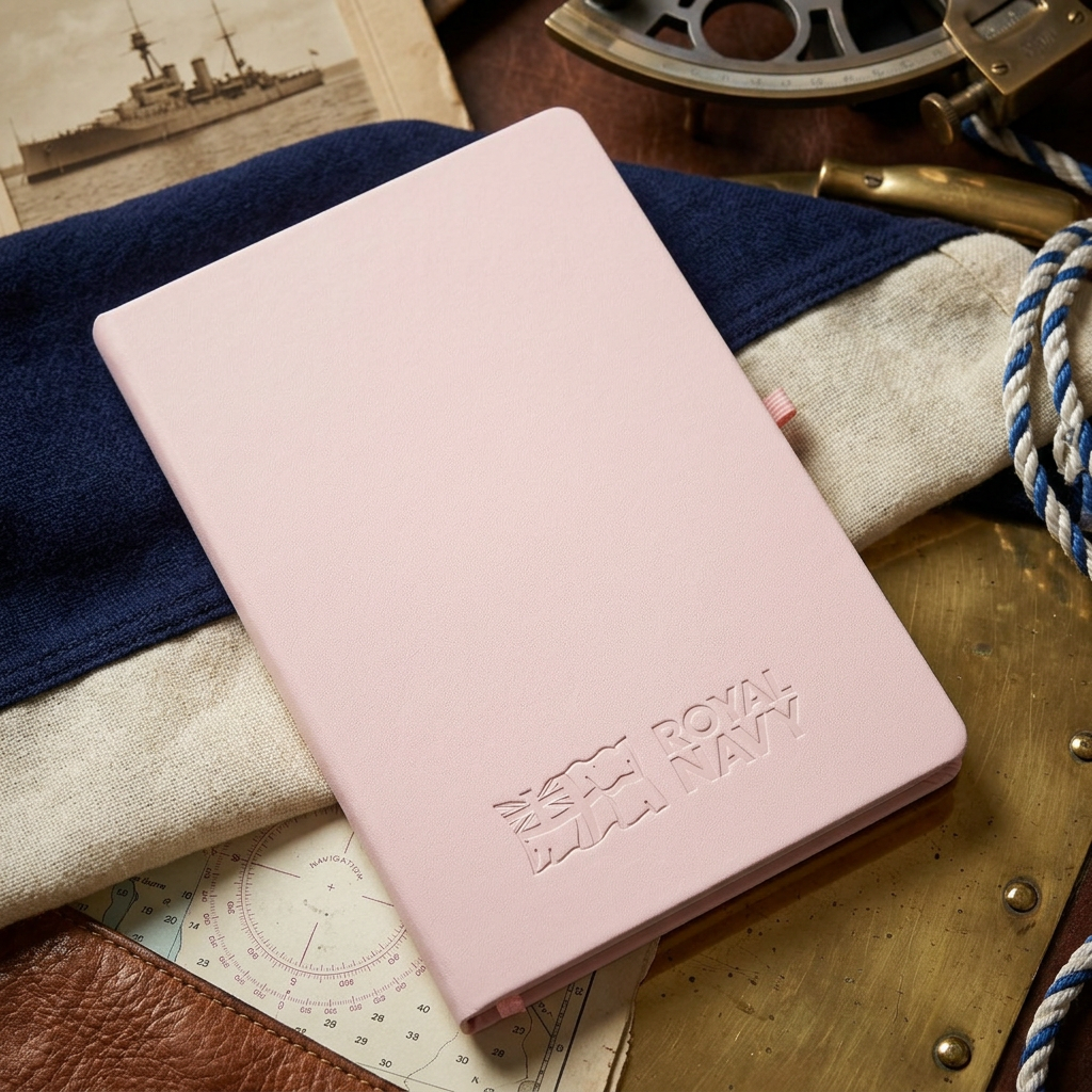 Notebooks – Light Pink Royal Navy Notebook