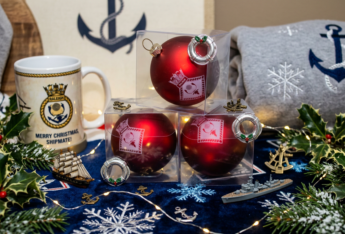 Christmas Baubles – HMS Raleigh