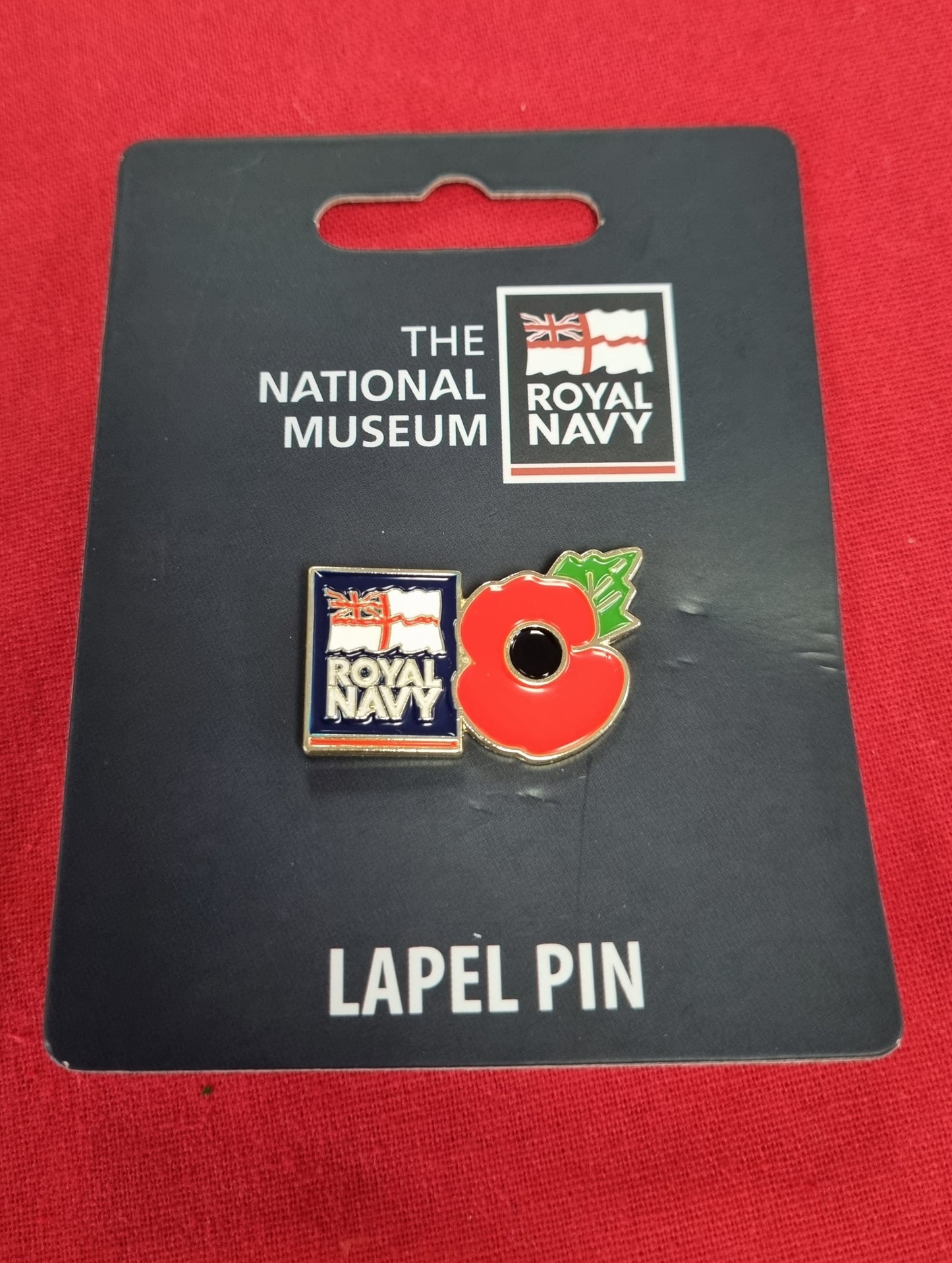 Royal Navy Poppy Pin Badge