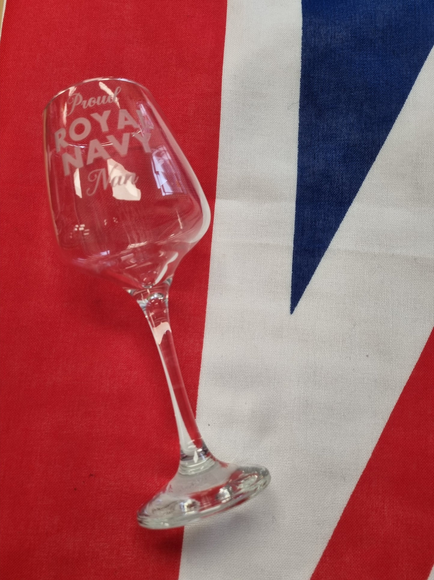 Proud Royal Navy Wine Glass