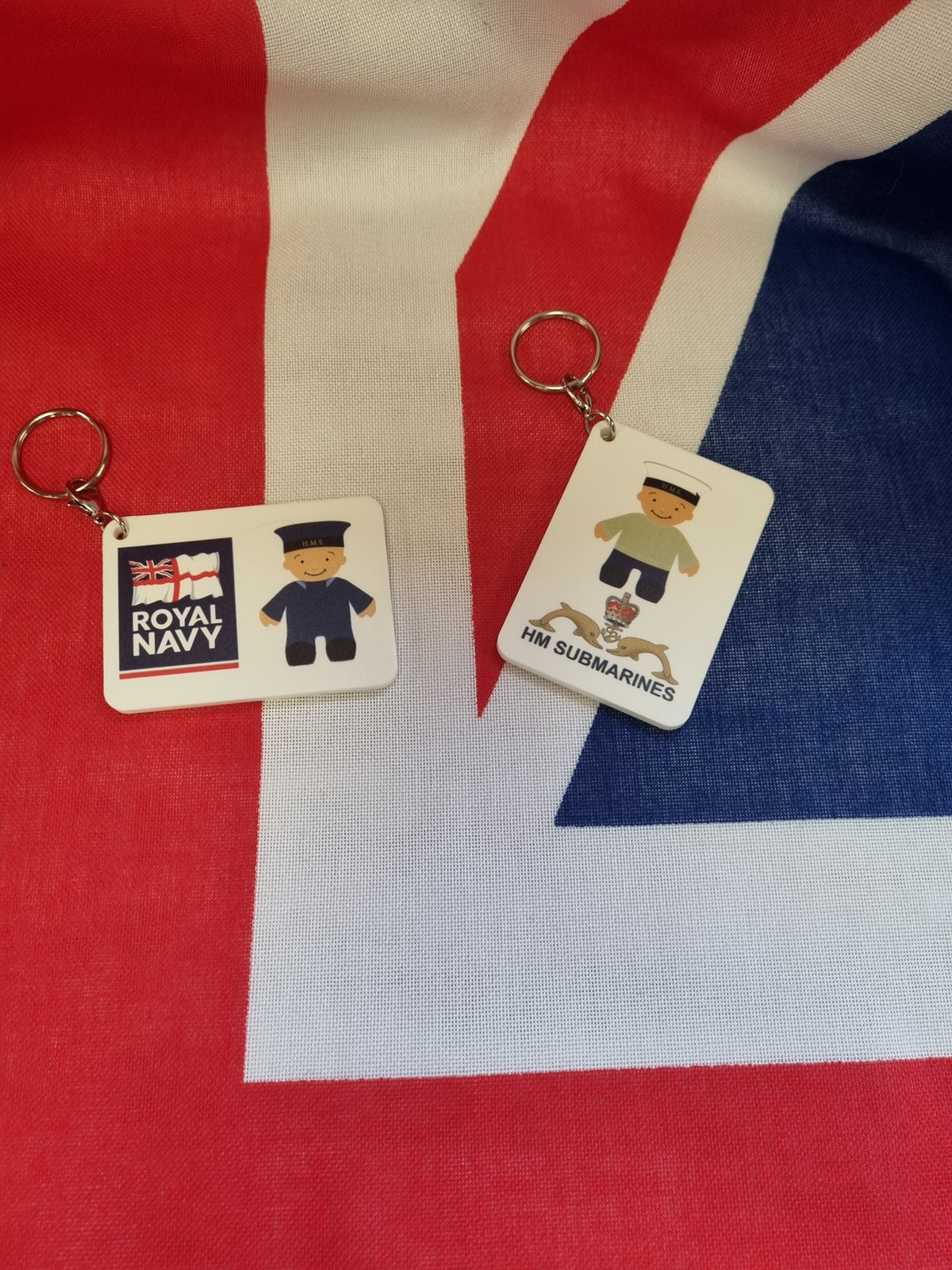 Rubber naval fridge magnet or keyring, another design