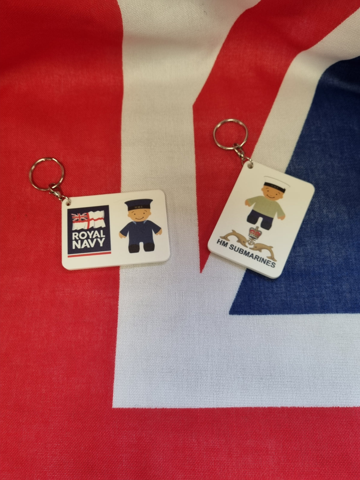 Rubber naval fridge magnet or keyring, another design
