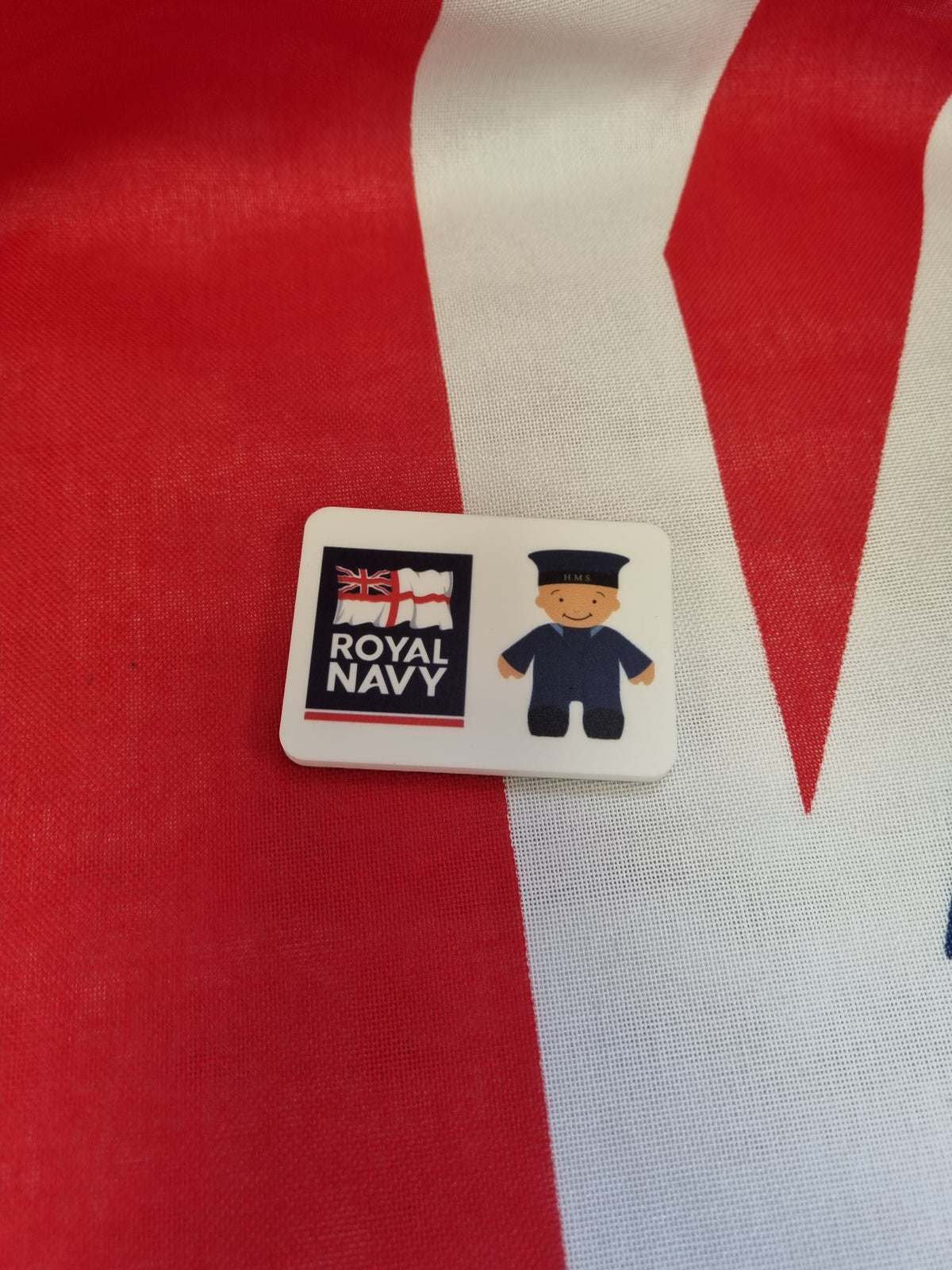 Rubber naval fridge magnet or keyring, another design