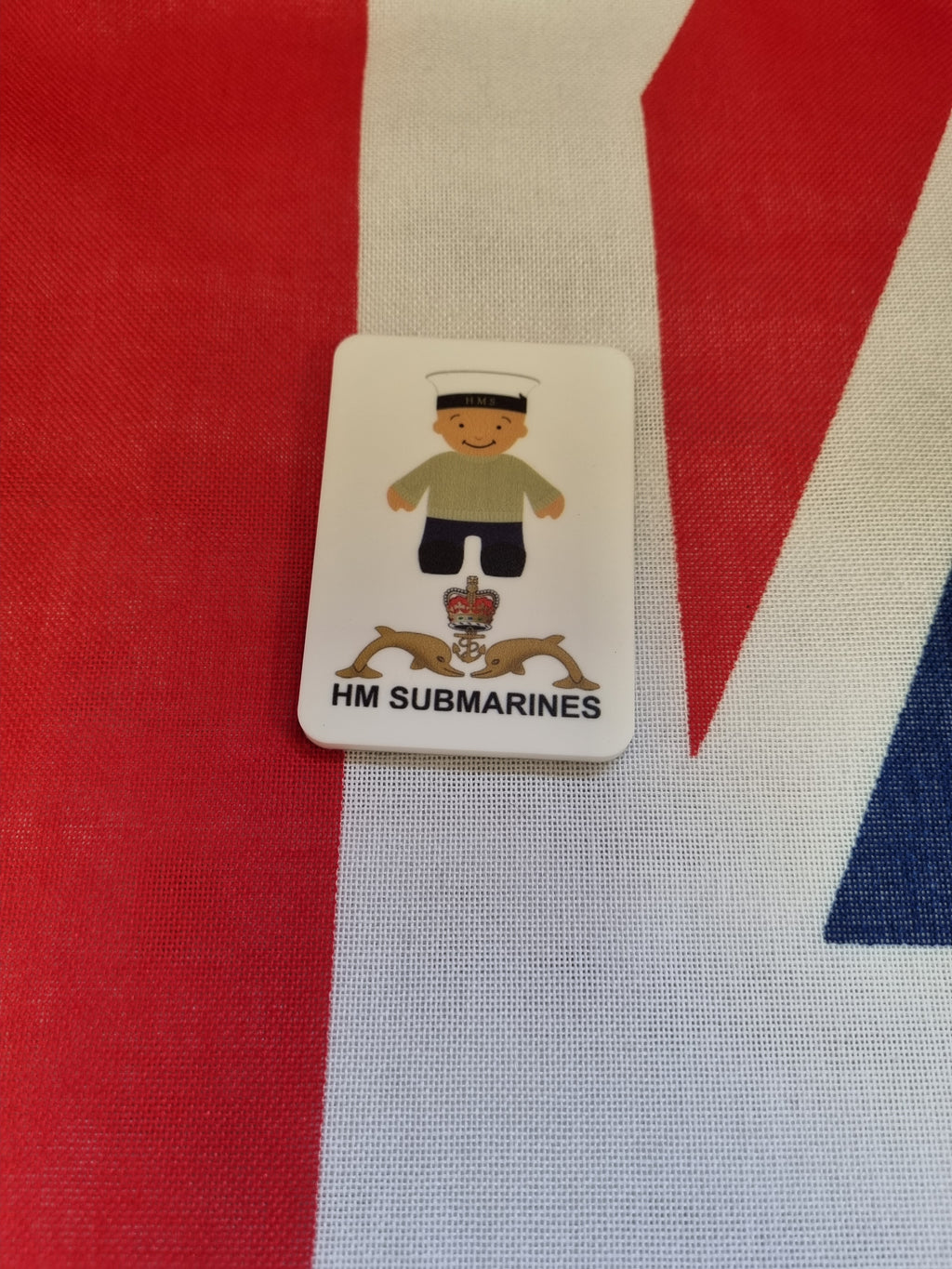 Rubber naval fridge magnet or keyring, another design