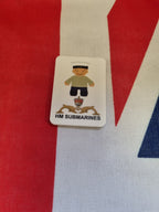 Rubber naval fridge magnet or keyring, another design