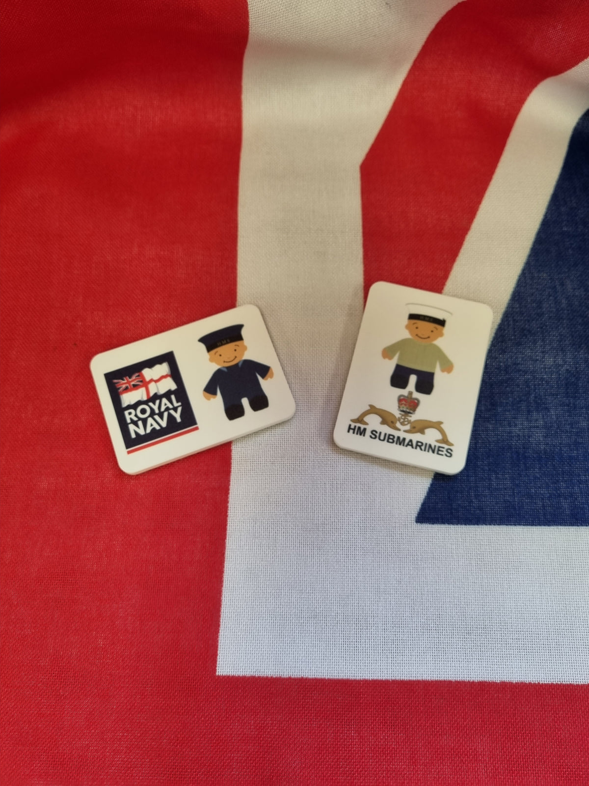 Rubber Royal Navy fridge magnets and keyrings