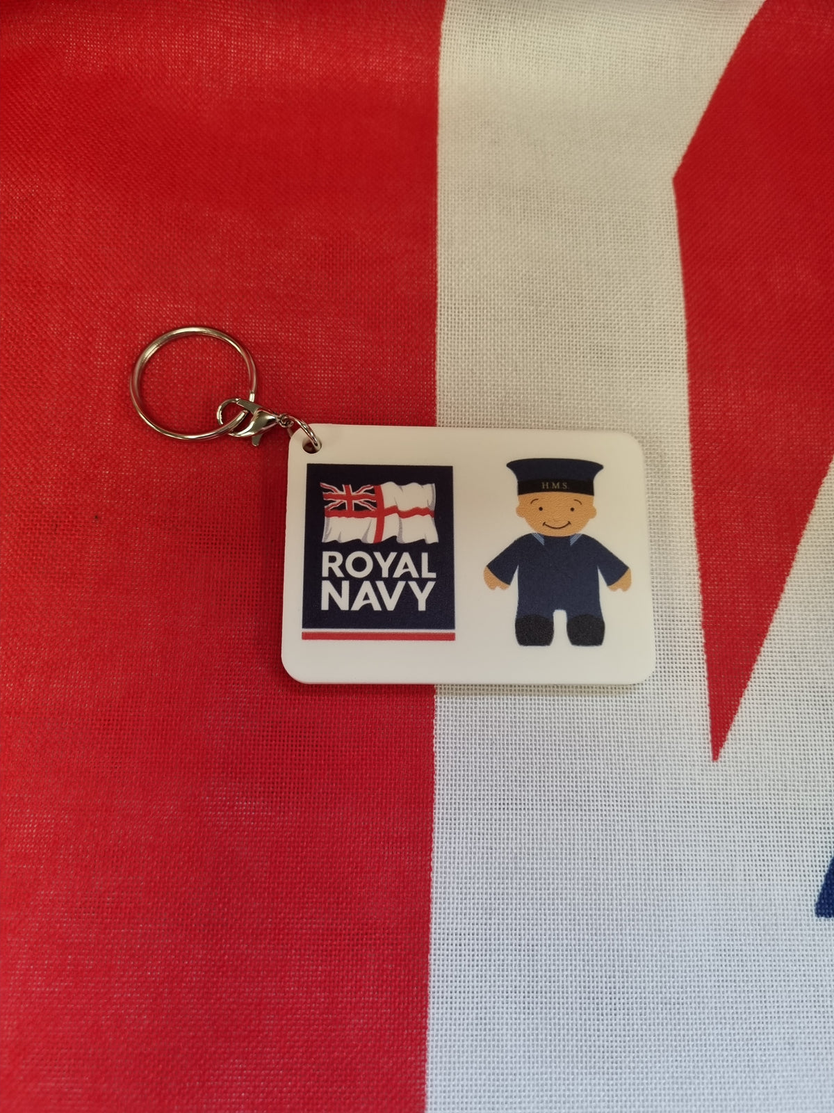 Rubber naval fridge magnet or keyring, another design