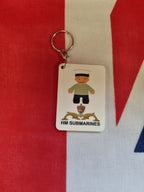 Rubber naval fridge magnet or keyring, another design