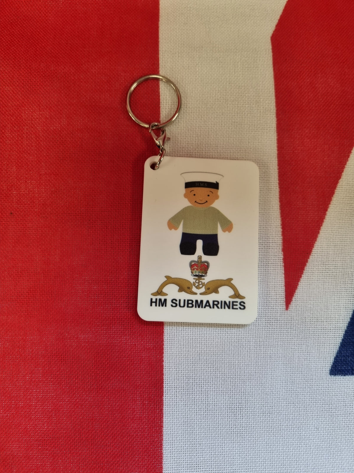 Rubber naval fridge magnet or keyring, another design
