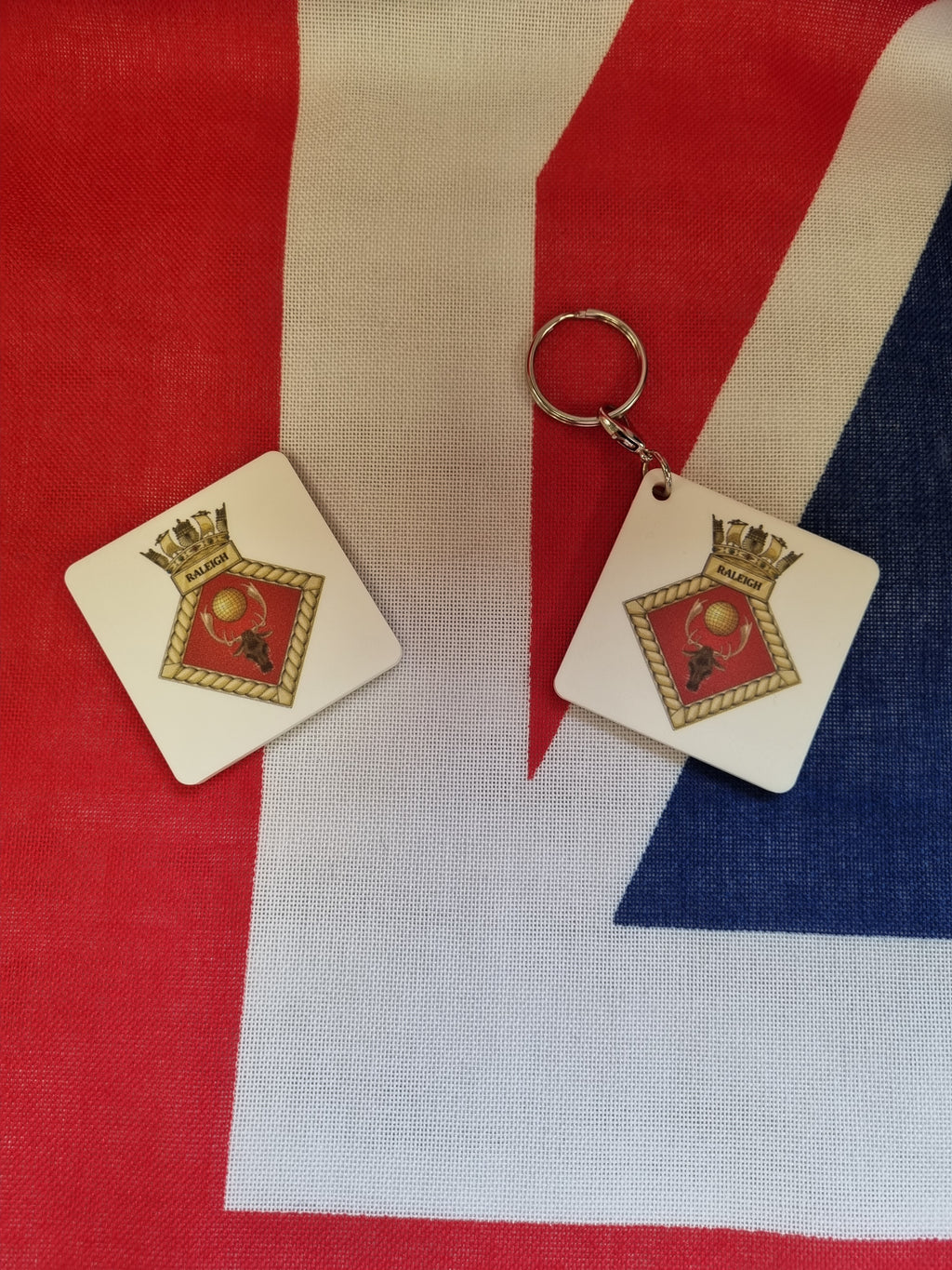 Rubber naval fridge magnet or keyring, another design