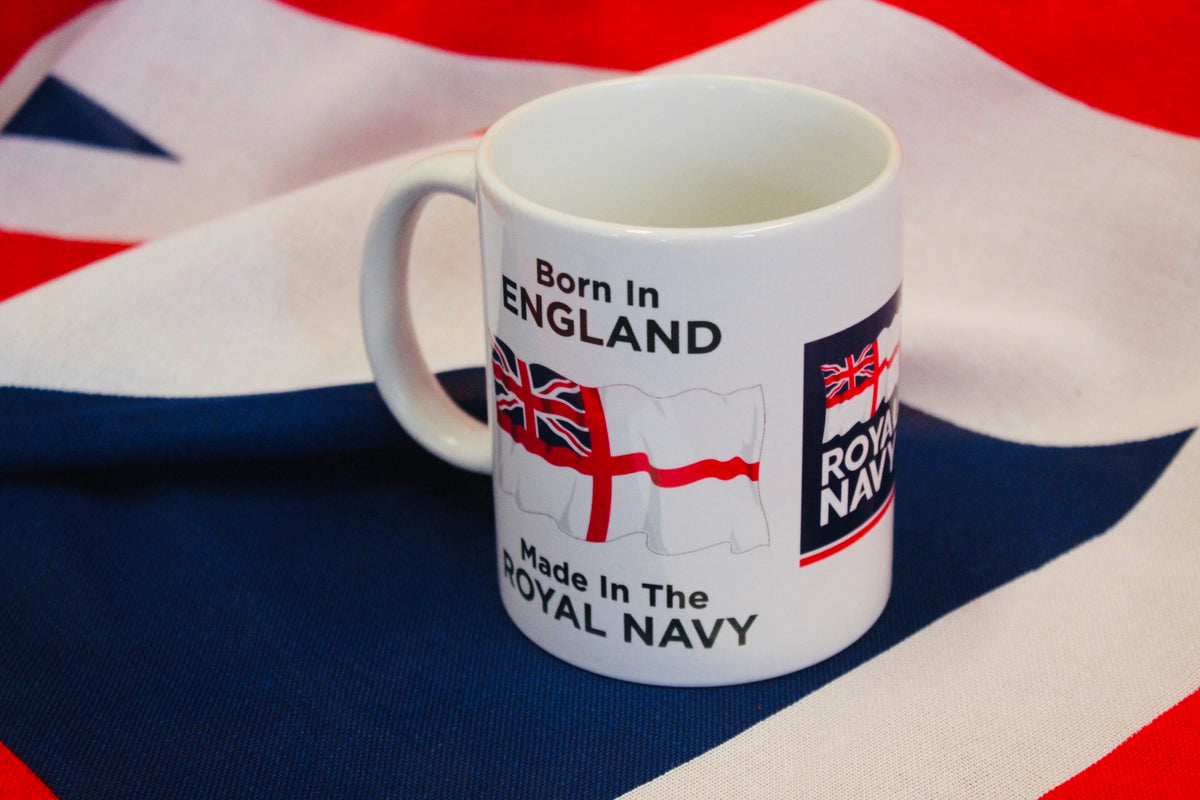 Royal Navy mug – Born in England design