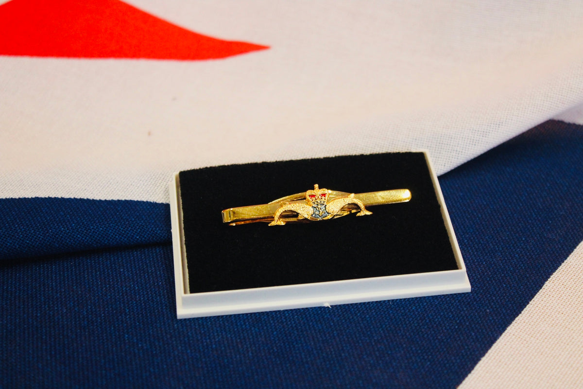 Royal Navy tie slide – Submariner design
